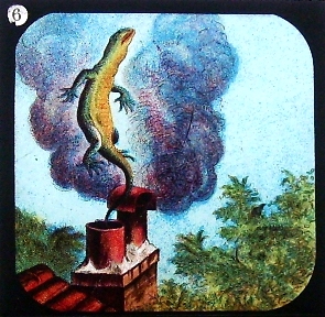 Alice in Wonderland - magic lantern slide